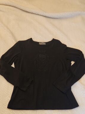 Ralph Lauren Black Long Sleeve Women's Tee